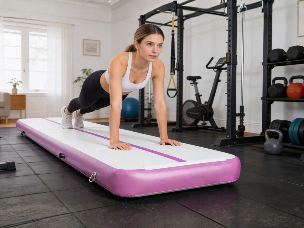 Air Track Pink & Grey – 500cm x 100cm x 10cm