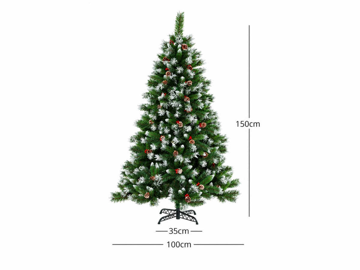 DS Christmas Tree with Red Berry Tips - 5FT/150cm