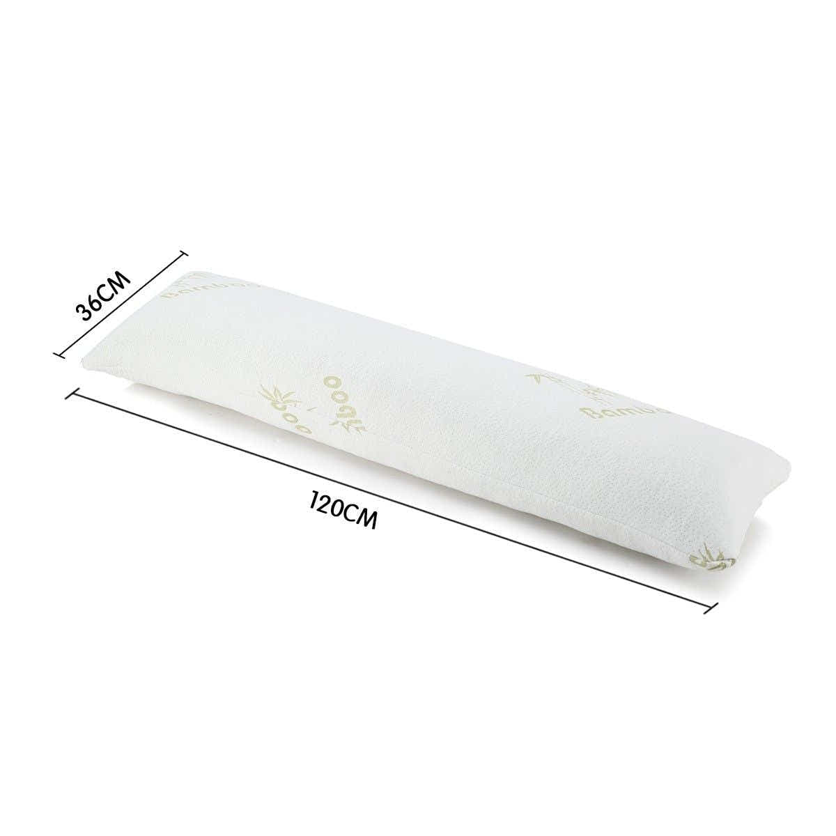 DS BD Body Pillow Support Long Bamboo Cover Memory Foam Luxdream