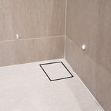 DS BS Square Tile Insert Floor Grate Bathroom Shower Drain 15cm