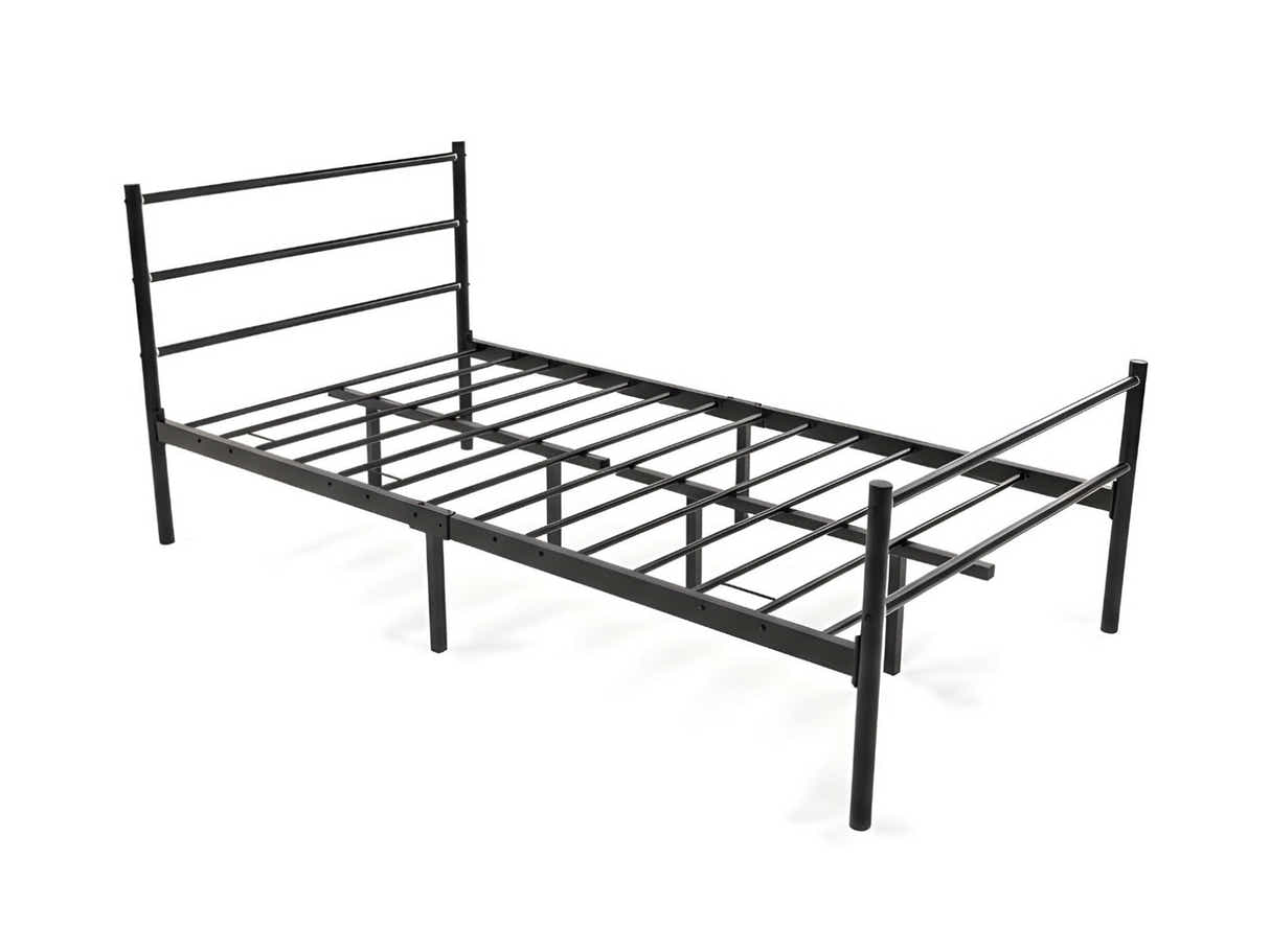 Sol Metal Bed Frame Black - King Single