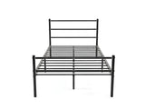Sol Metal Bed Frame Black - King Single