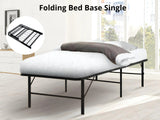 Folding Metal Bed Frame - Single