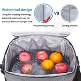 DS BS 14L Large Capacity Insulated Cooler Leakproof Tote Bag-Grey