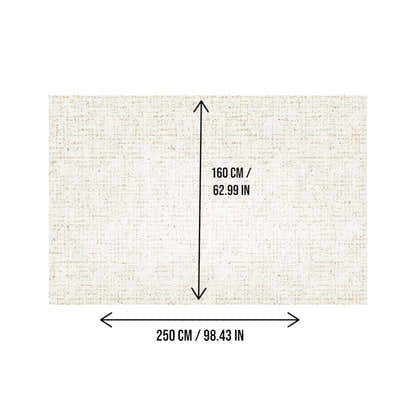 DS BS Area Rug 160x250cm Modern Minimalist Living Room Carpet - Soft Sand Beige
