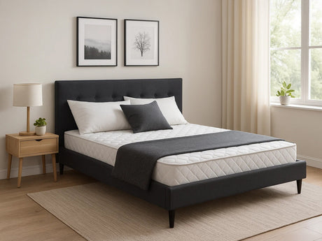 DS Novo Queen Bed & 15cm Bonnell Mattress Combo