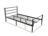 Sol Metal Bed Frame Black - King Single