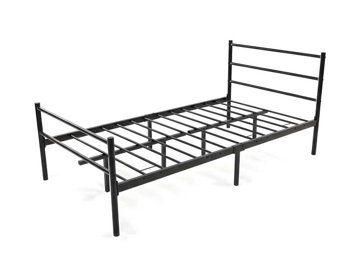 Sol Metal Bed Frame Black - King Single