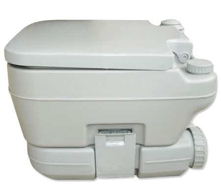 DS BD Portable Toilet Camping Potty Restroom 10L Square Light Gray