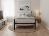 Sol Metal Bed Frame Black - King Single