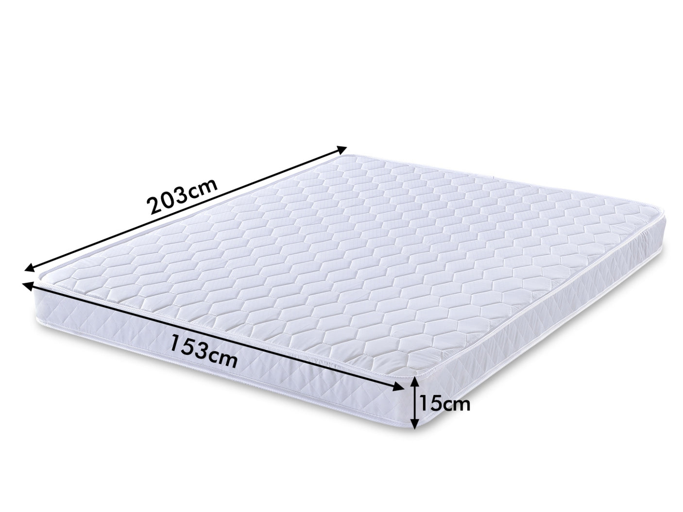 Novo Queen Bed & 15cm Bonnell Mattress Combo