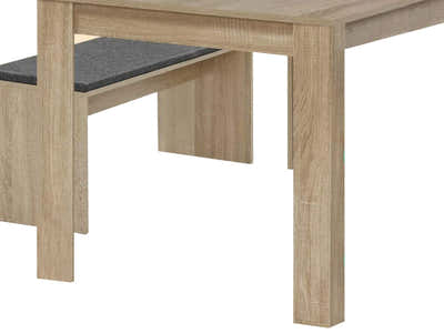 Skog Wooden Dining Table & Bench (Combo)