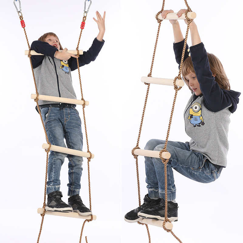 DS BS 6-Section Climbing Rope Ladder for Kids 200 cm