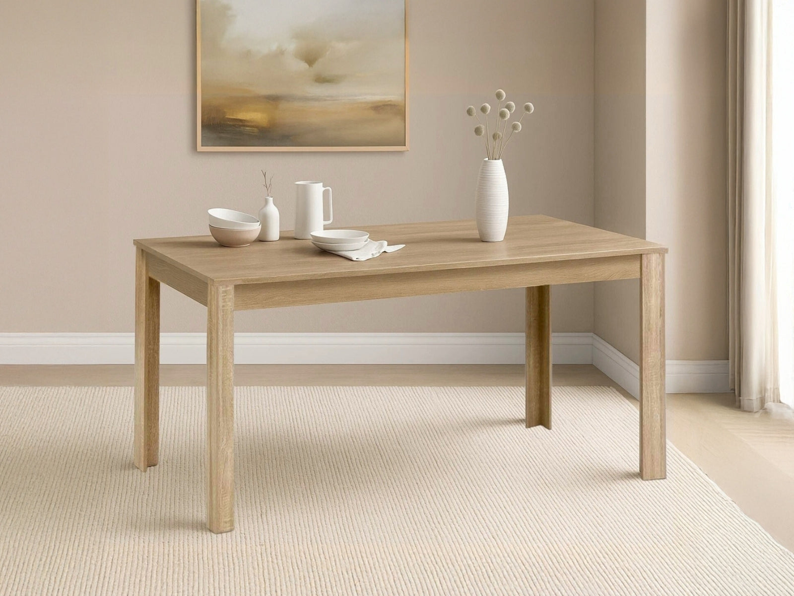 Skog Wooden Dining Table 160 cm