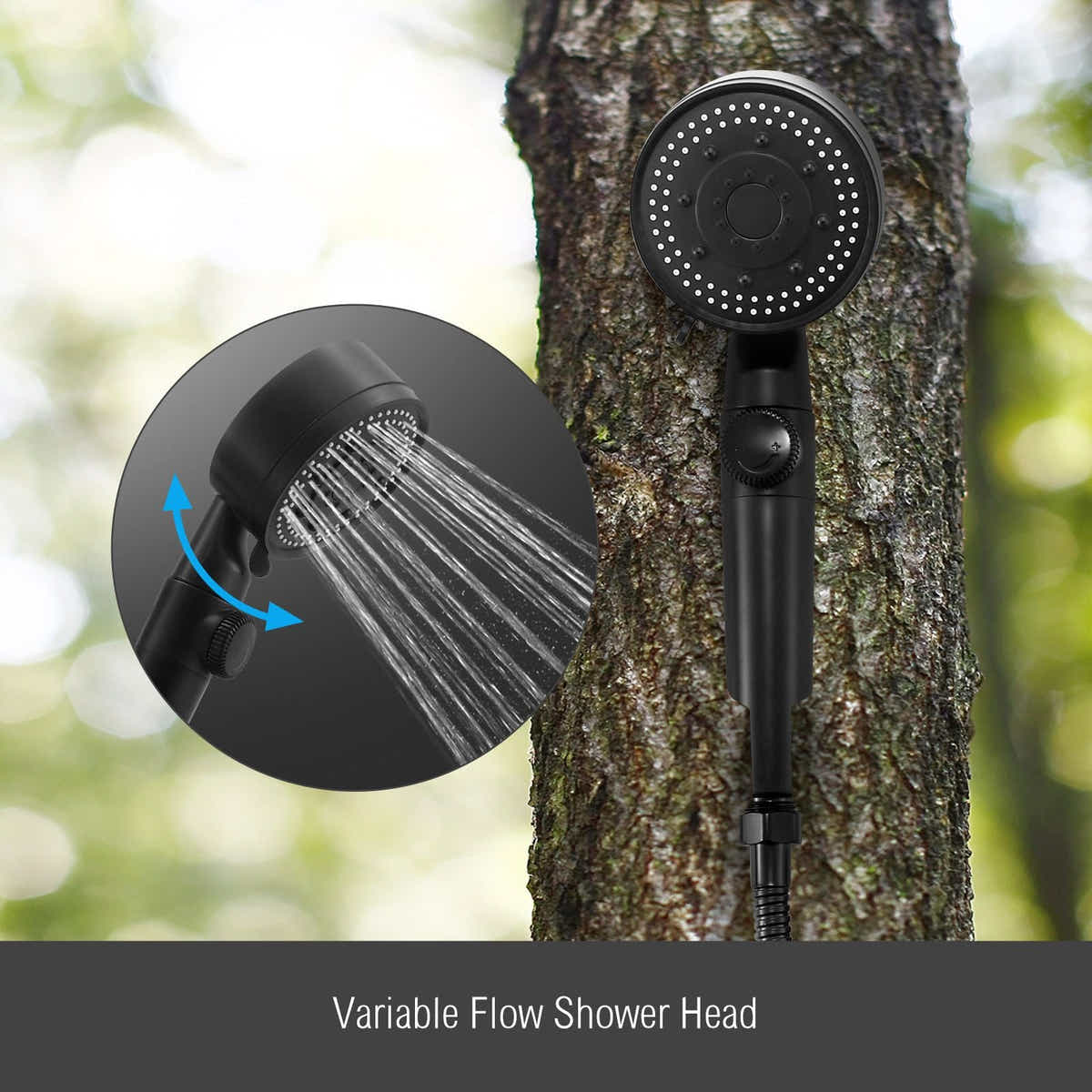 DS BD MAXKON 6 in 1 520L/Hr Portable Gas Instant Shower Water Heater Silver