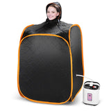 DS BD 2-Person Pop-Up Sauna Tent Remote-Controlled Portable Body Steamer w/ Hat