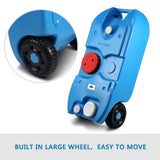 DS BD 40L Wheel Water Tank Portable Caravan Camping Motorhome Container Blue