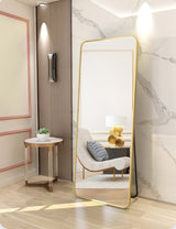 DS BS Aluminum Alloy Frame Full Size Body Mirror 165x60CM-Gold