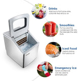 DS BD Maxkon 3.2L Portable Ice Cube Maker Commercial Fast Benchtop Freezer