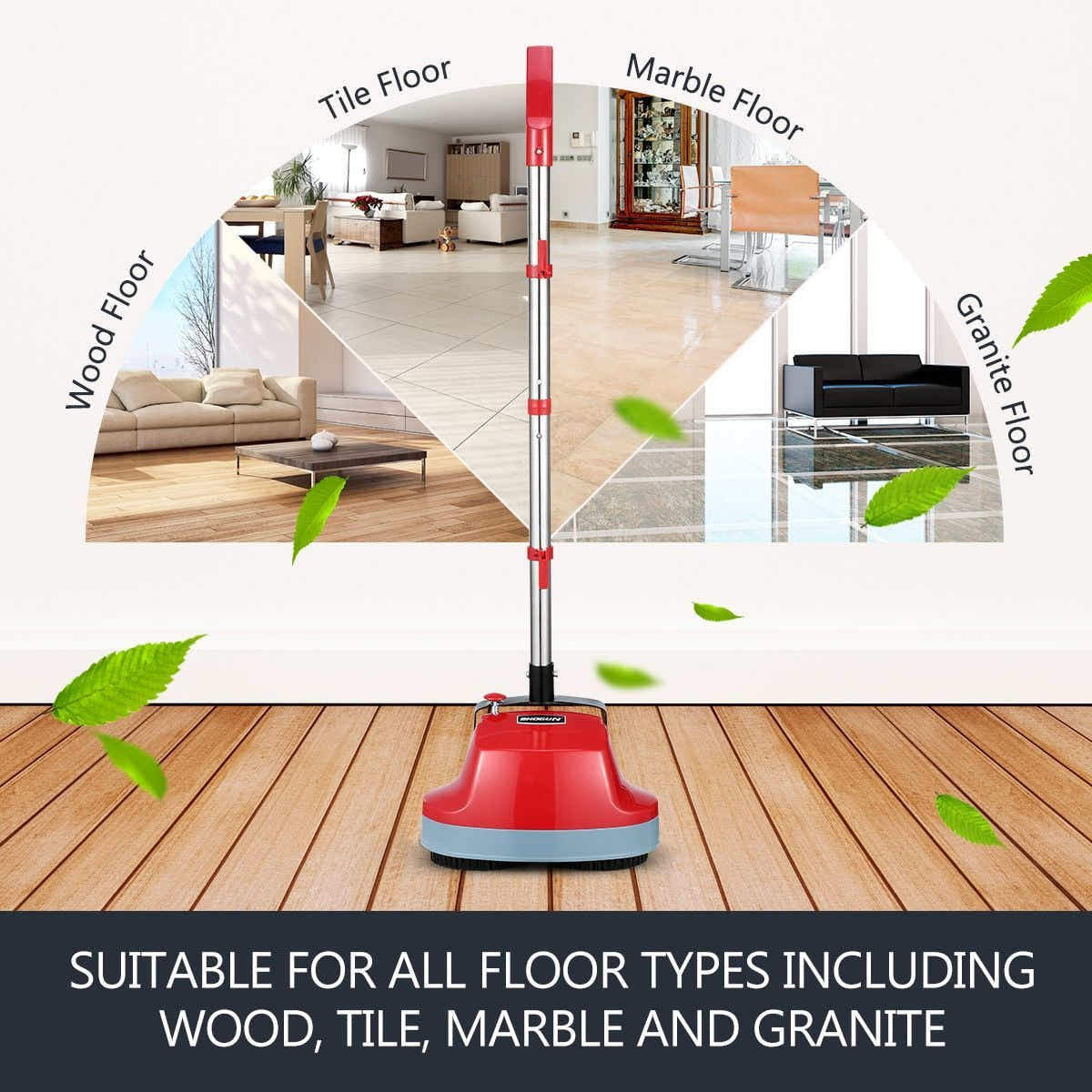 DS BD 5 in 1 Floor Polisher Timber Tile Cleaning Wax Scrubber Buffer Cleaner