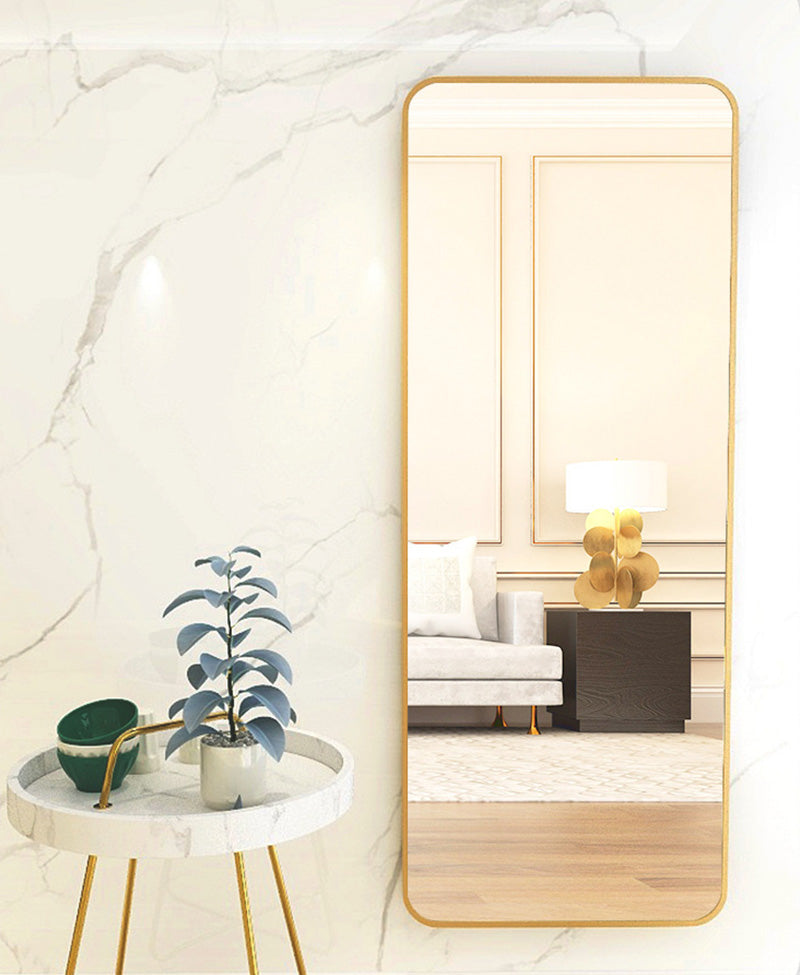 DS BS Aluminum Alloy Frame Full Size Body Mirror 165x60CM-Gold