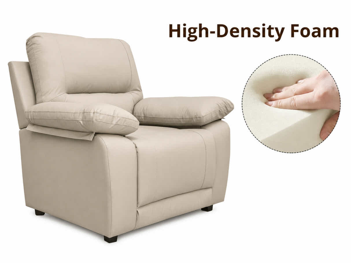 Nelda Cat Paw Leather Sofa Set - Brown