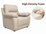 Nelda Cat Paw Leather Sofa Set - Brown