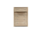 Skog Wooden Tallboy 5-Drawer 111 cm