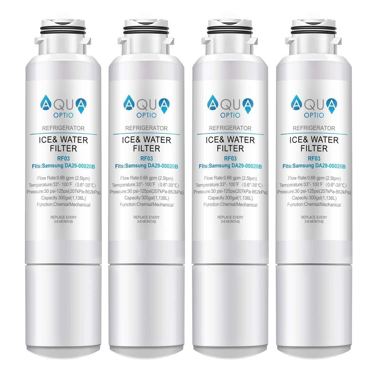 DS BD Aqua Optio Replacement Refrigerator DA29-00020B HAF-CIN/EXP 46-9101 4-Pack
