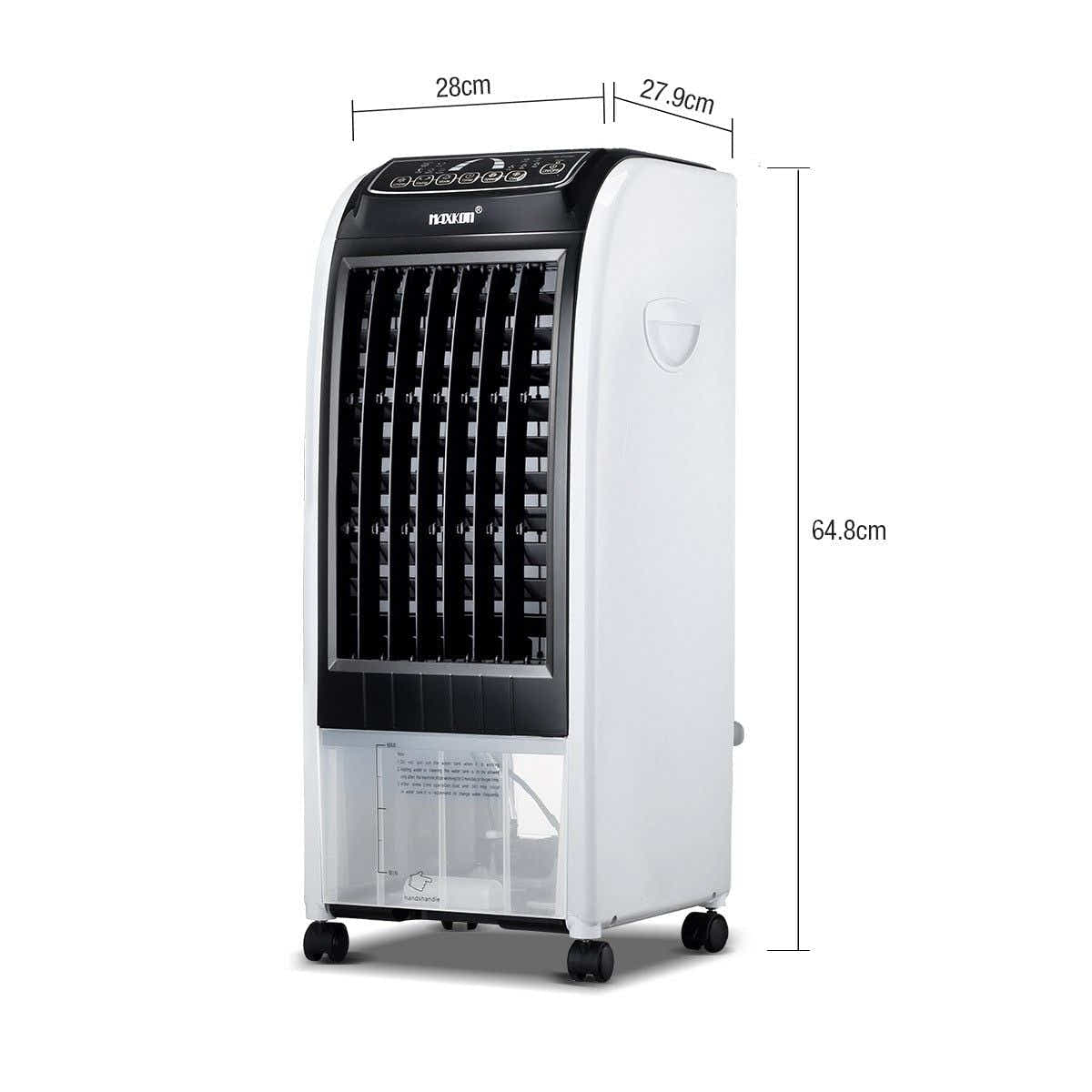 DS BD MAXKON 7L Evaporative Air Cooler Fan Button 3 Modes W/Remote Control Black