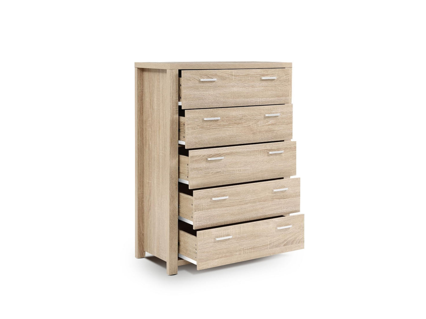 Skog Wooden Tallboy 5-Drawer 111 cm