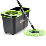 DS BD Spin Mop Bucket 360 Degree System Adjustable Handle 4 Swivel Mops DR FUSSY