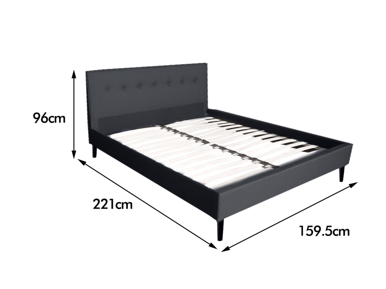 Novo Bed with Bonnell Mattress Combo - Queen
