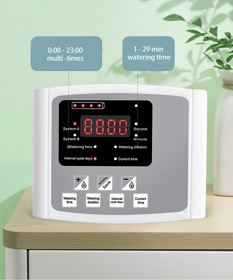 DS BS Solar Powered Automatic Digital Timer Watering System-Single Pump