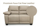 Nelda Cat Paw Leather Sofa Set - Brown