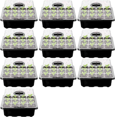 DS BS 10 Packs 12 Cells Seed Starter Tray Seed Starter Kit