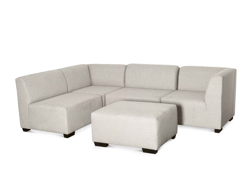 DS NZ Made Andy Corner Sofa with Ottoman - Kido Marble