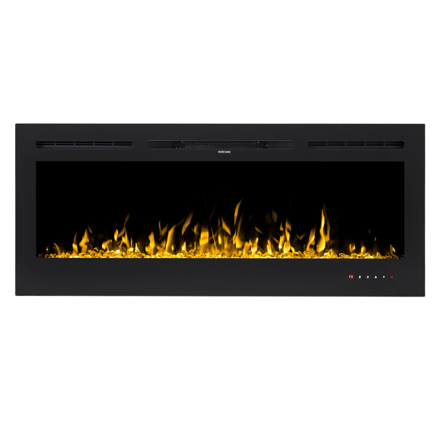 Electric Fireplace 50”Wall Mounted /Recessed Electric Fireplace Crystals