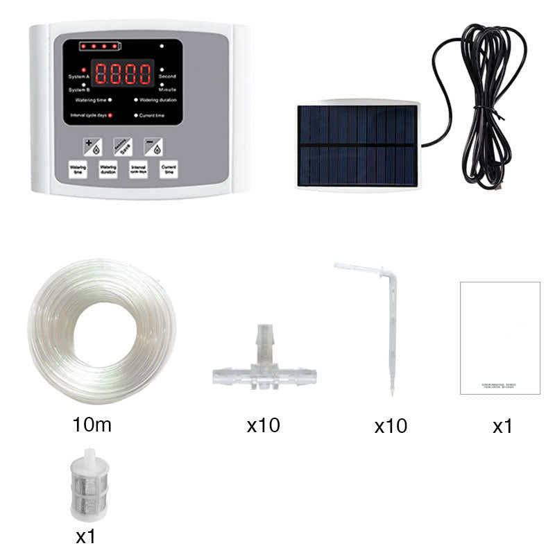 DS BS Solar Powered Automatic Digital Timer Watering System-Single Pump