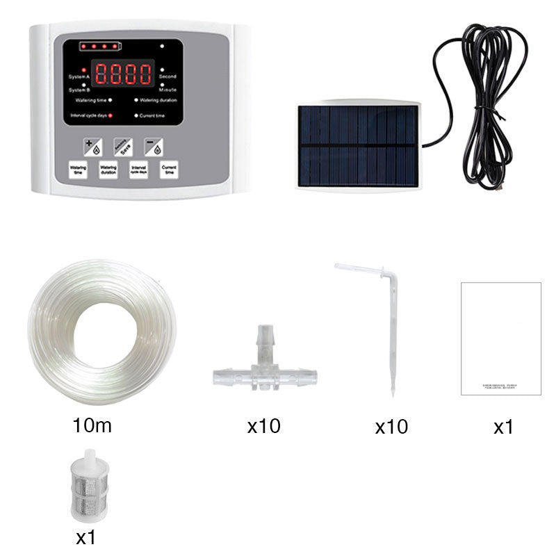 DS BS Solar Powered Automatic Digital Timer Watering System-Single Pump