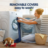 DS BD Pet Heated Mat Dog Pad Cat Electric Heater Waterproof Cover 65x40cm Blue