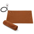 DS BD Heating Pad Dog Cat Electric Heated Mat Waterproof Cover 65x40cm Brown