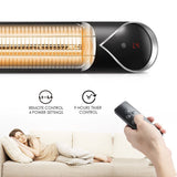 DS BD Maxkon 2000W Carbon Fibre Infrared Heater Instant Heat Electric Strip