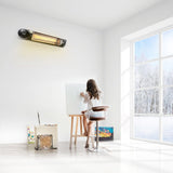 DS BD Maxkon 2500W Carbon Fibre Infrared Heater Instant Heat Electric Strip