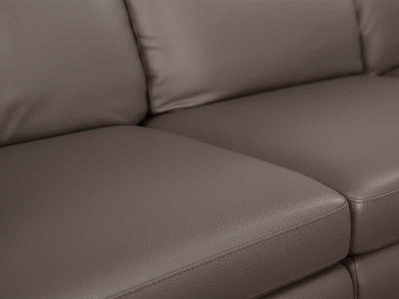 Moser PU Leather Sofa With Ottoman - Brown