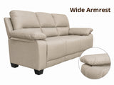 Nelda Cat Paw Leather Sofa Set - Brown