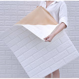 DS BS 5Pcs 3D Brick Self Adhesive Wallpaper Panels 70X75CM-Marble