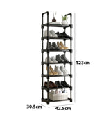 DS BS 7 Tiers Tall Shoe Rack Storage Shelf