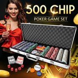 DS BD 500 Holographic Butterfly Chips Poker Card Game Play Set Casino