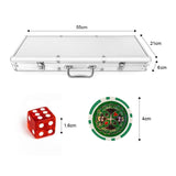 DS BD 500 Holographic Butterfly Chips Poker Card Game Play Set Casino